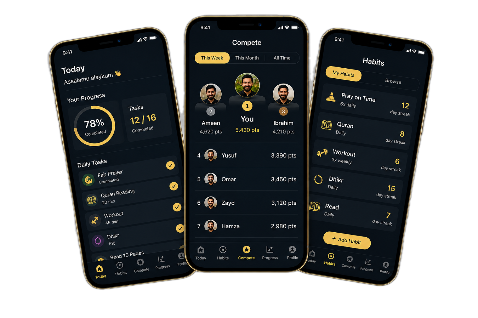 Sabiq app mockup